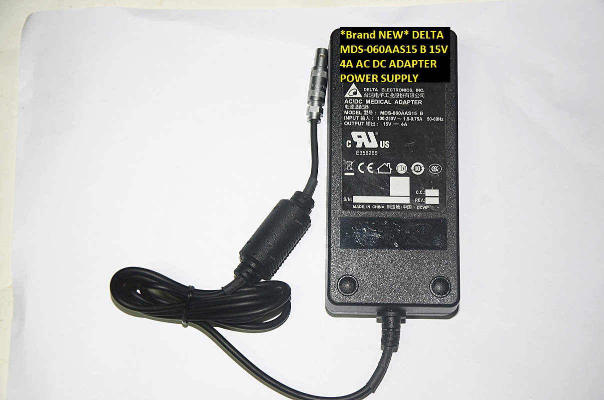 *Brand NEW* MDS-060AAS15 B DELTA 15V 4A AC DC ADAPTER POWER SUPPLY